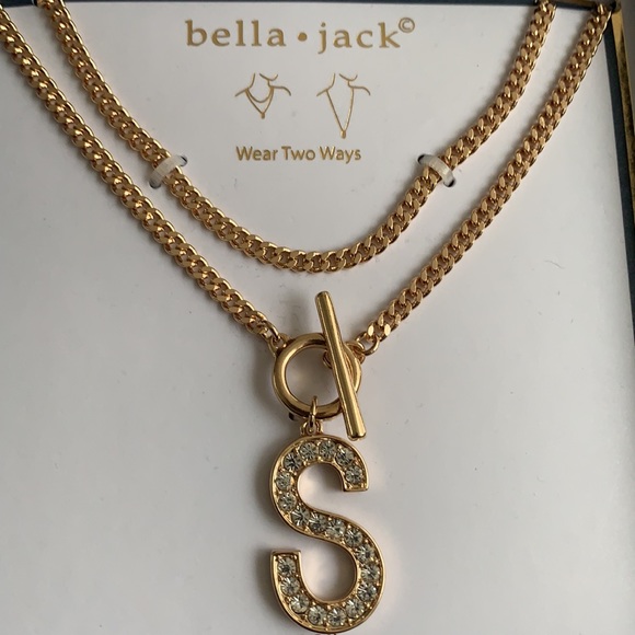 BELLA JACK | “S” Pendant Necklace 32” - Picture 2 of 3